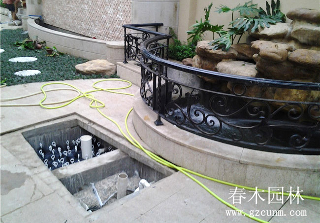 6平方别墅花园鱼池过滤系统设计图