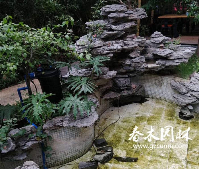 广州海珠区鱼池过滤系统改造前图片1