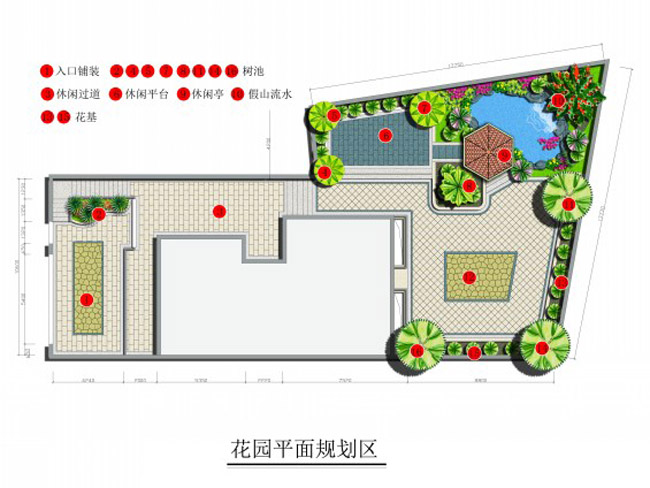 200平方私家别墅花园平面规划图