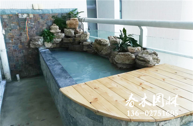 广州室内阳台鱼池假山设计图片6