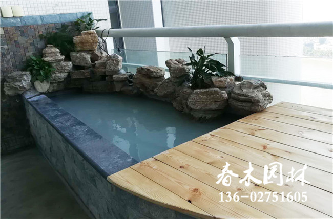 广州室内阳台鱼池假山设计图片7